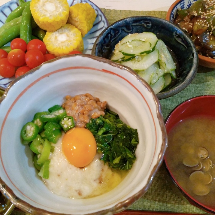 元気になる！夏のねばねば丼☆